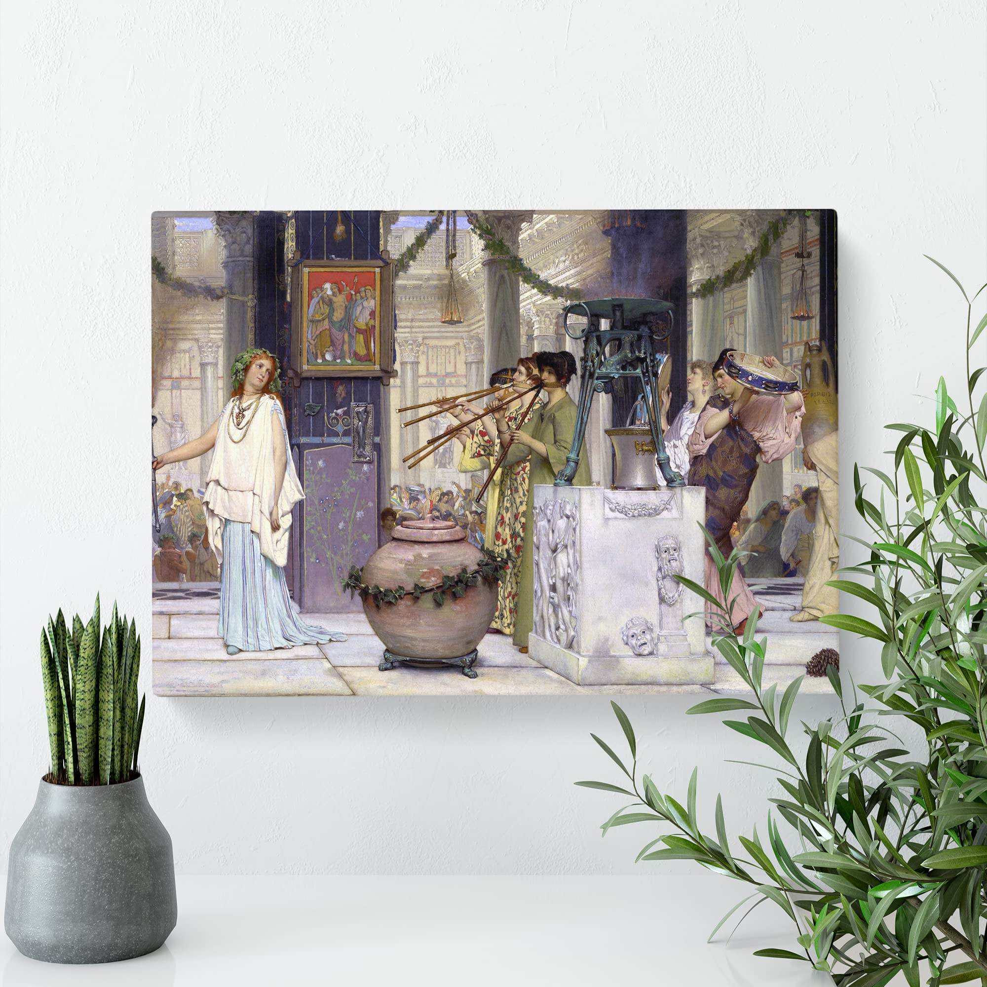 The Vintage Festival By Lawrence Alma Tadema Canvas Print, Mixed, 25L x 50W cm - Image 3