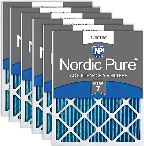 Nordic Pure 20 x 25 x 1 MERV 10 filtros plisados para sistema de calefacción o aire acondicionado, 20x25x1
