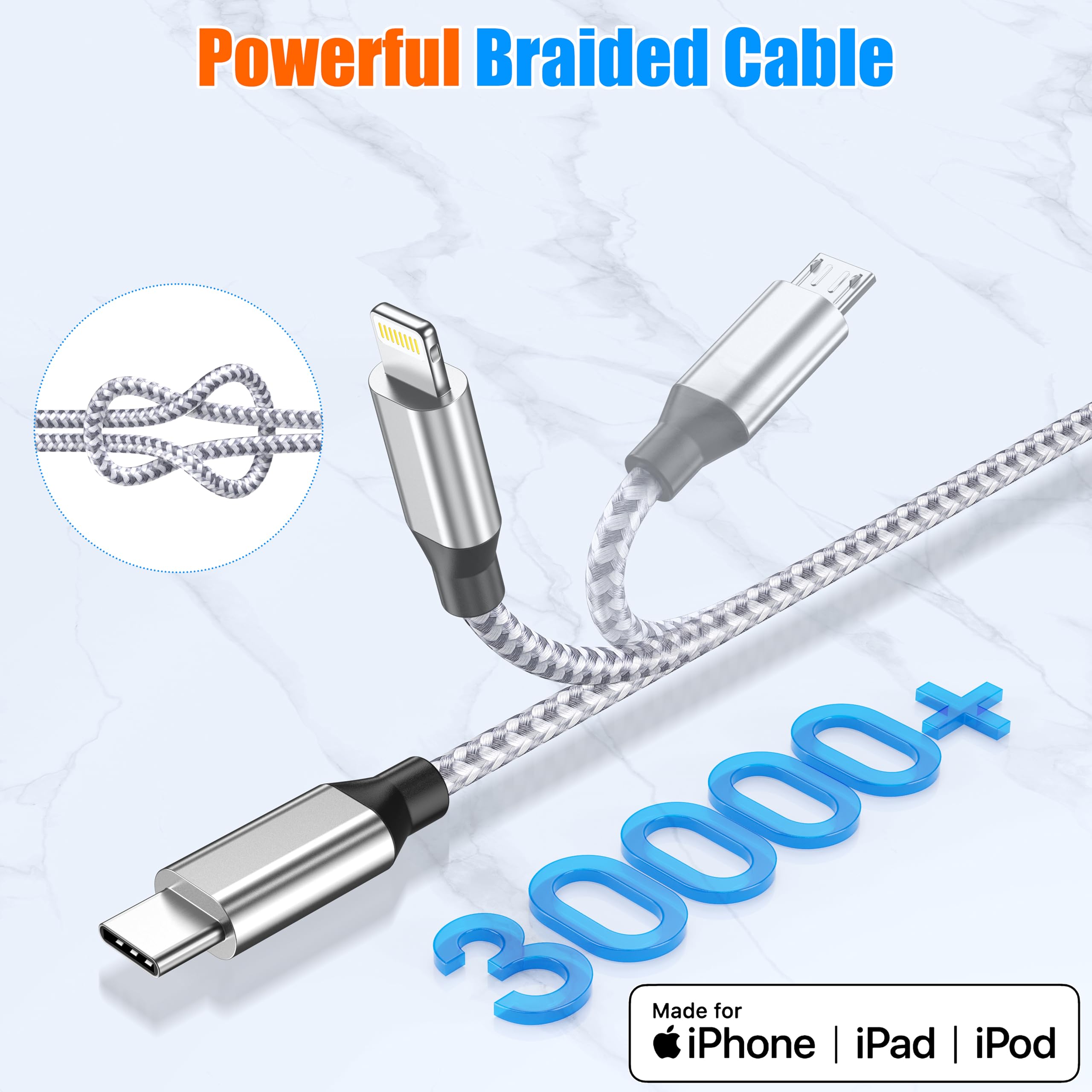 Amazon.co.jp: XnewCable iPhone充電器 ライトニングケーブル 4本