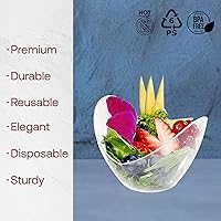 Vista 2 de Smarty Had A Party Mini vasos de postre transparentes de 2 onzas, vasos pequeños desechables de plástico para parfaits, yogur y golosinas de fiesta