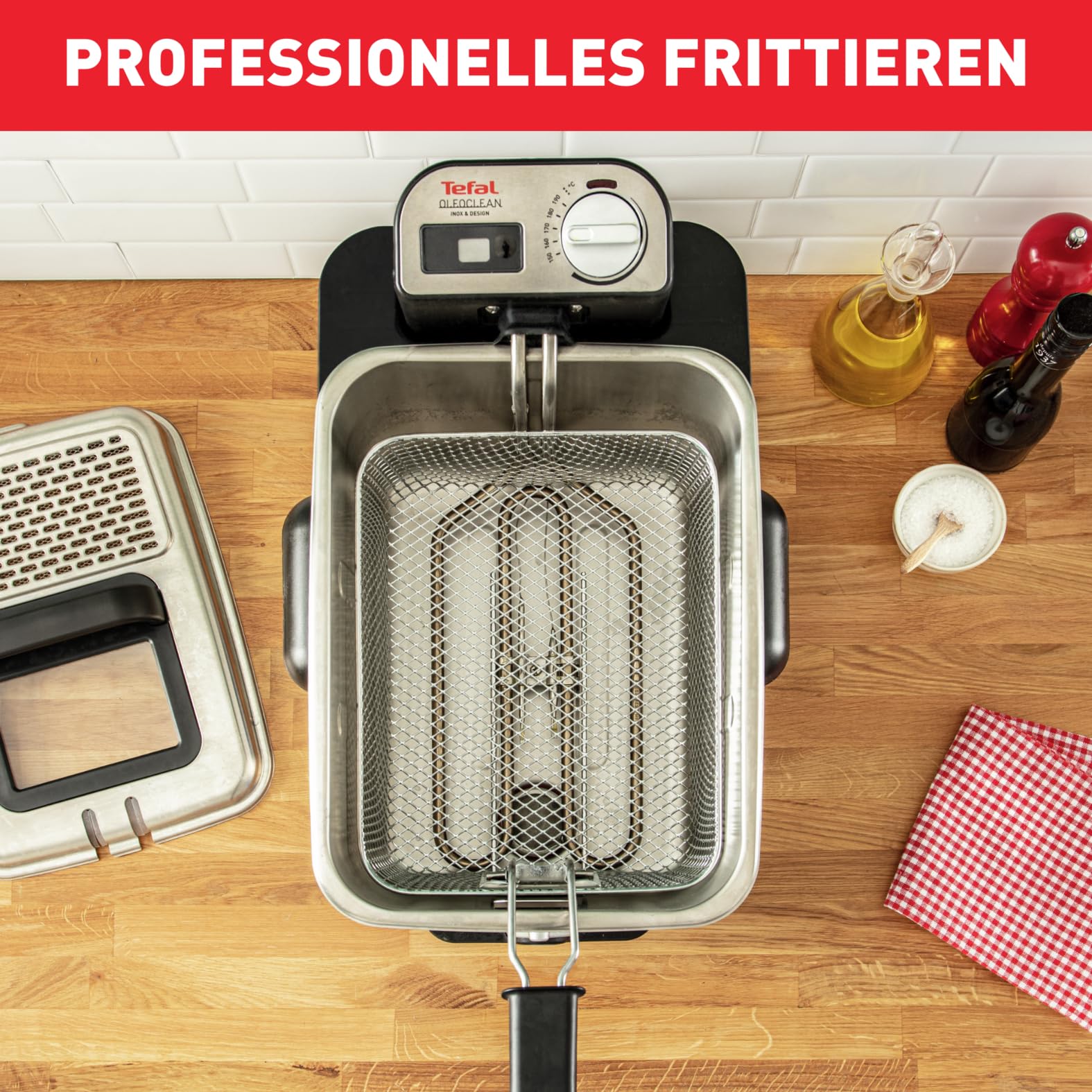 Tefal Fryer Oleoclean Pro Inox & Design (FR8040)