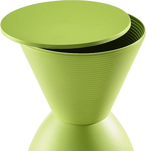 Miniatura 4 de Modway Haste - Taburete moderno y contemporáneo con forma de reloj de arena, color verde