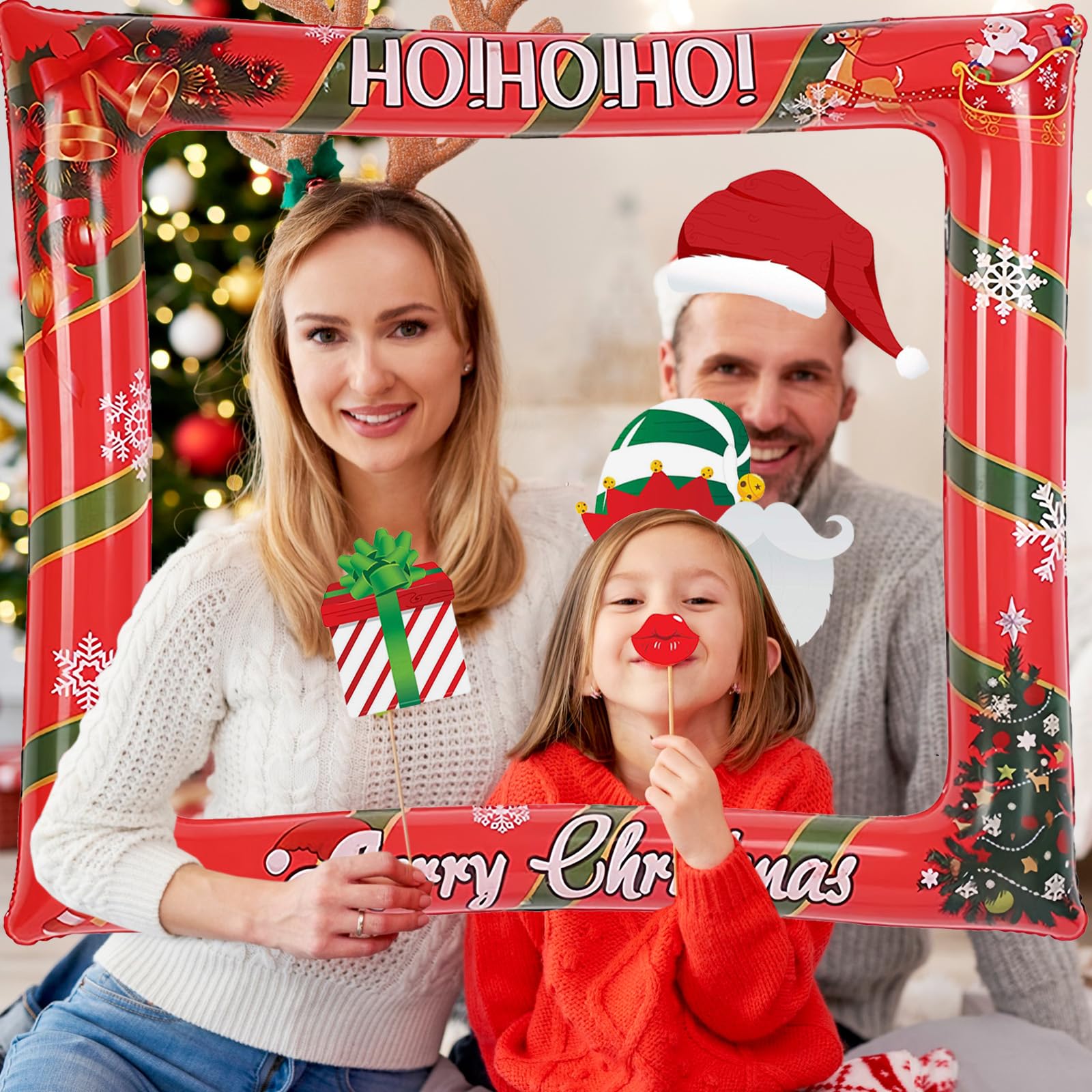 SacJkt 36 STK Weihnachts Fotobox Accessoires, Weihn Produktbild-Vorschau 2