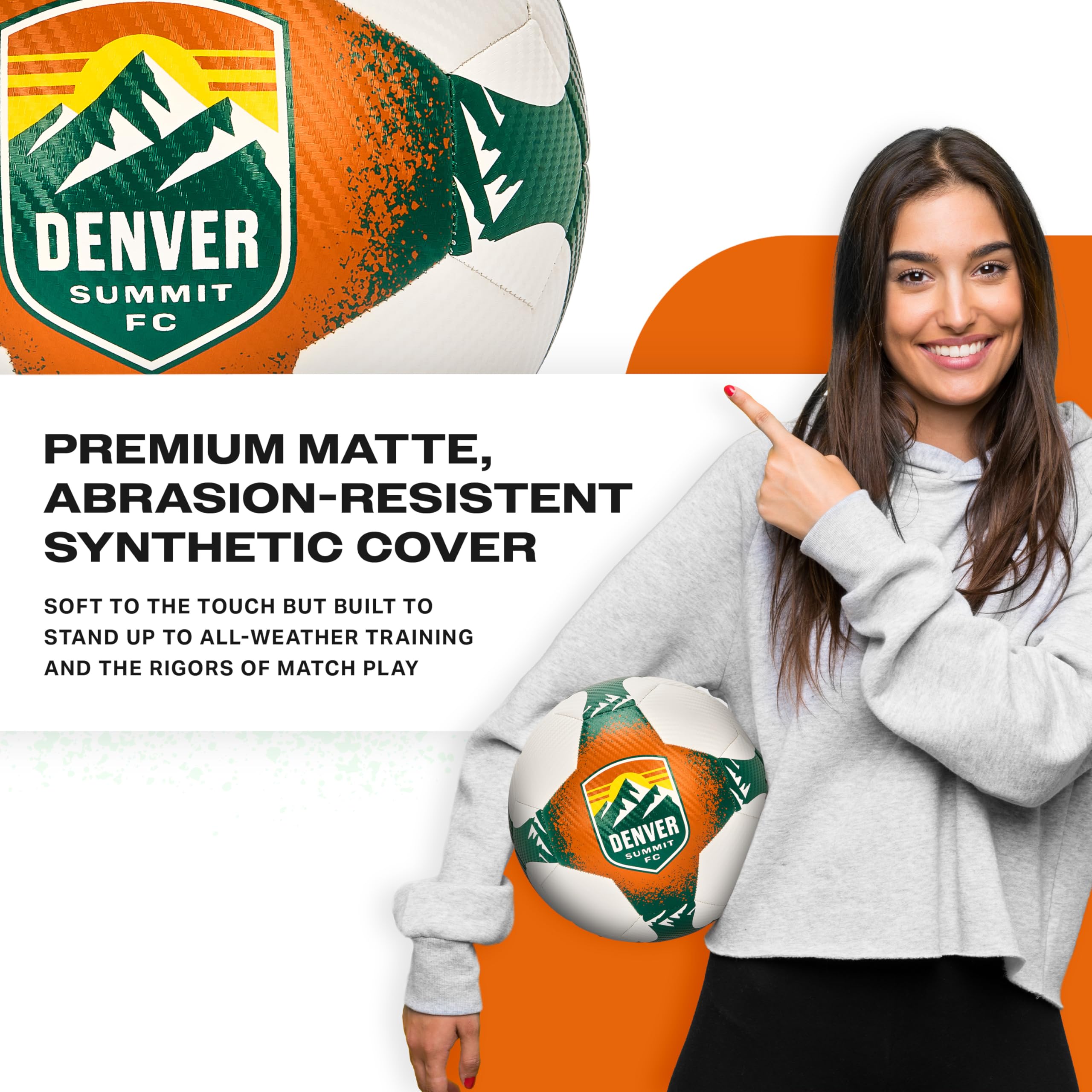 Franklin Sports NWSL Team - Balones de fútbol para niños y adultos, balones de fútbol para niños y niñas, balón de fútbol oficial de NWSL, disponible en tamaño oficial 5 o tamaño mini 1