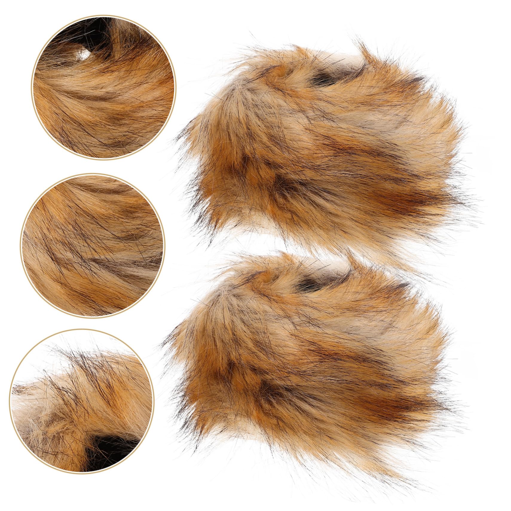 8piezas Muñequera Fuzzy De Invierno De Muñeca Cálido y Bandas Para Uso Interior y Exterior Cómodas y Versátiles Para Actividades Diarias