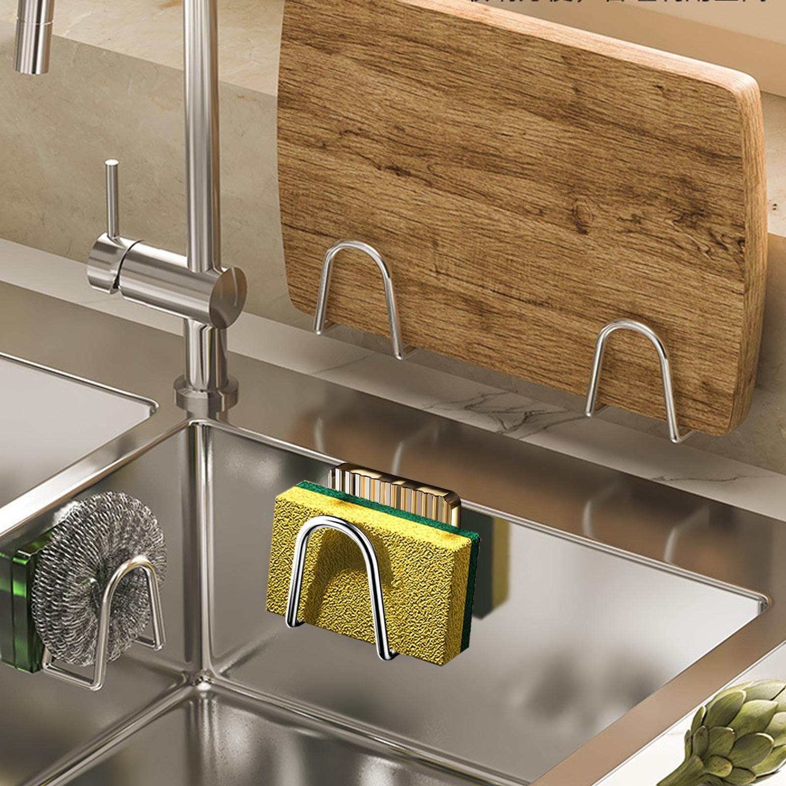 Portaspugne Pelix Peleg Design - Con Ventosa Per Lavello - Foto 11