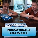 TAPPLE® Word Game | Fast-Paced Family Board Game | Choose a Category & Race Against The Timer to be The Last Player | Learning Game Great for All Ages