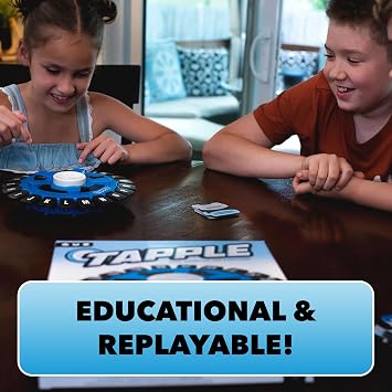 USAOPOLY The Original TAPPLE, The Fast-Paced Family Board Game,Choose a Category & Race Against The Timer to be The Last Player,Learning Word Game for Ages 8 & Up, 2-8 Players, 15-20 Minute Play Time