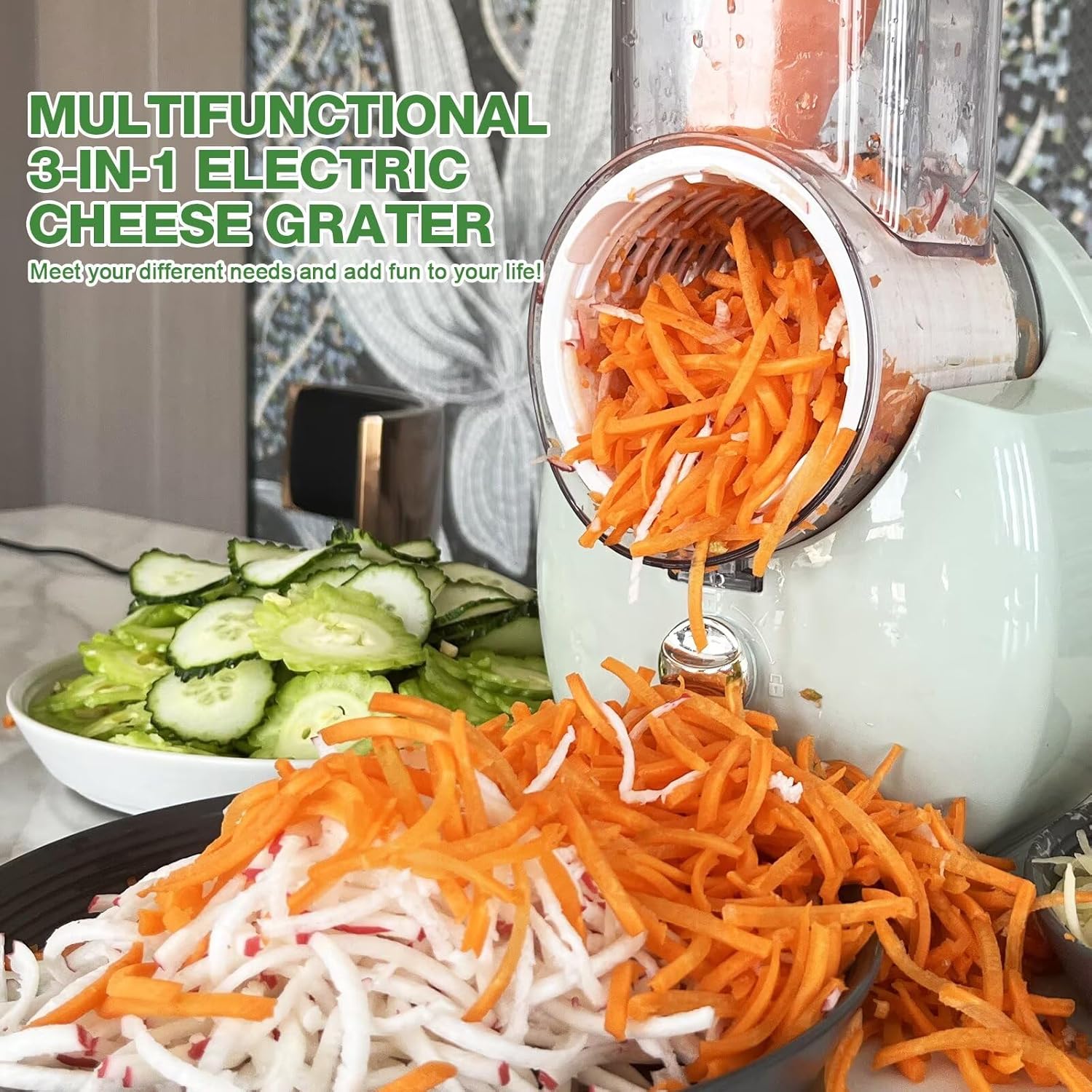 Electric Cheese Grater for Block Cheese