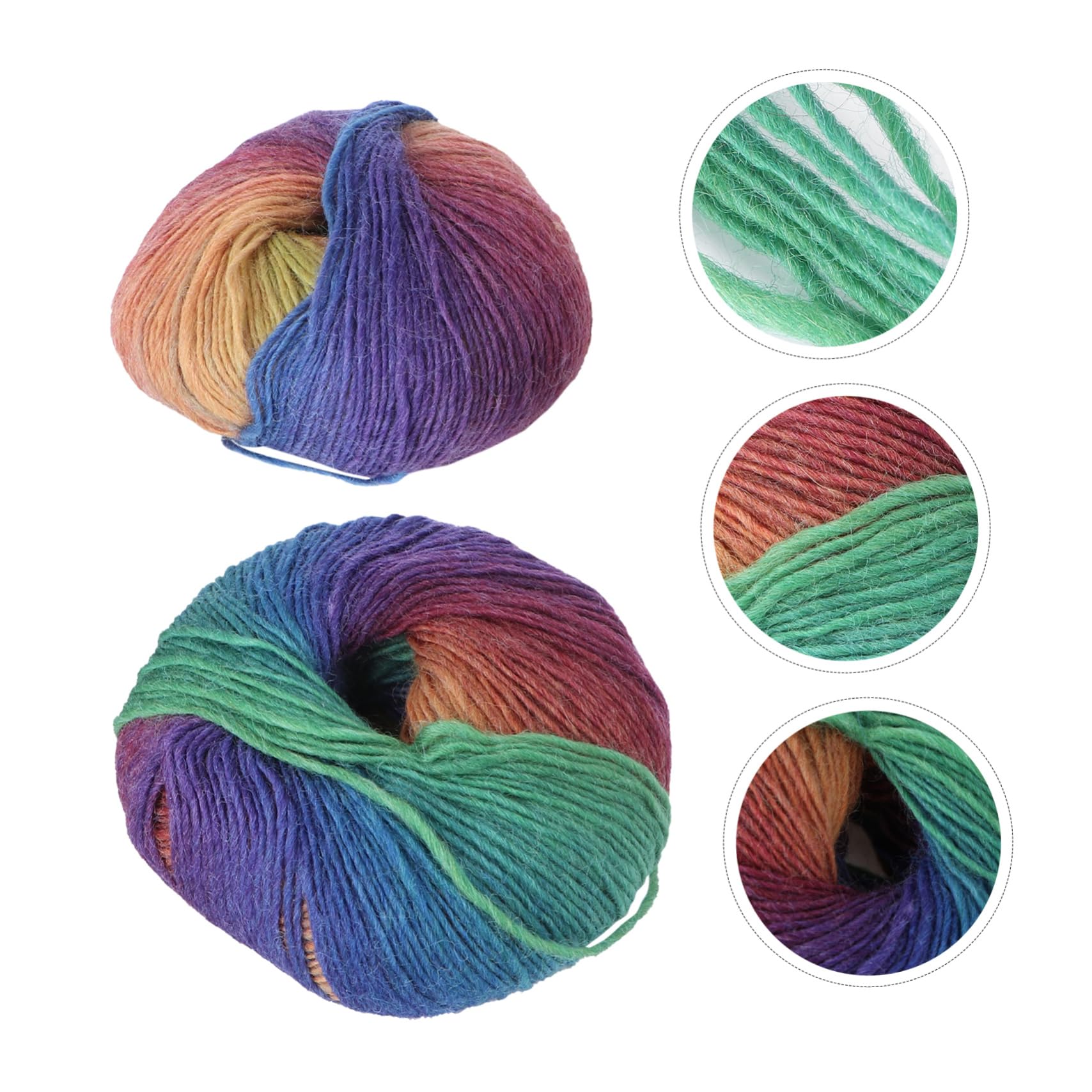 STOBOK 6rollen Bunte Wolle Farbverlauf Wolle Strickgarn Für Handarbeiten Geeignet Für Stricken Von Mützen Kleidung Socken Und Weiteren Kreativen Projekten Für Zuhause Und Bastelbedarf