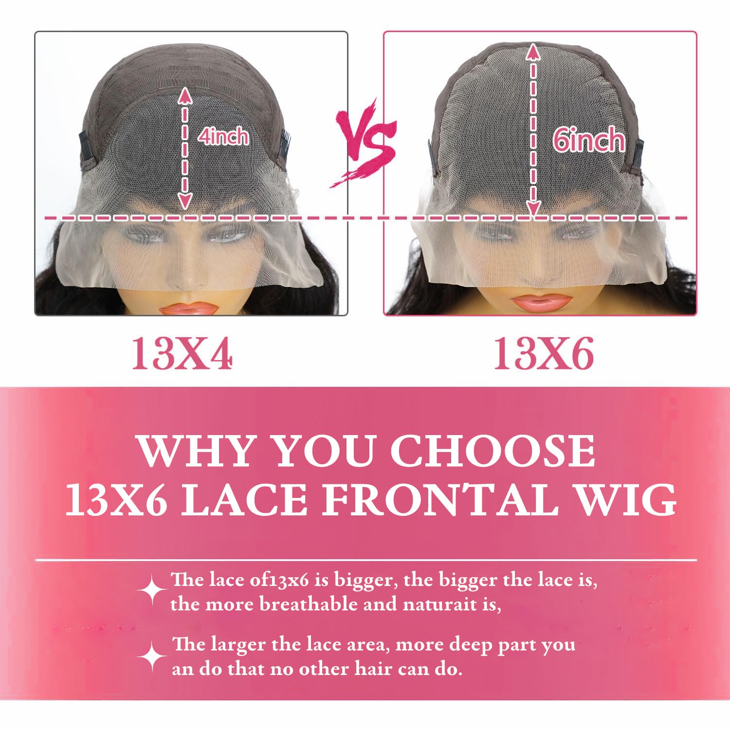 13x6 Body Wave Lace Front Wigs Human Hair Pre Plucked 220% Density HD Transparent Lace Frontal Wigs Human Hair Lace Front Wigs for Women With Baby Hair Wig (Black, 16 Inch)