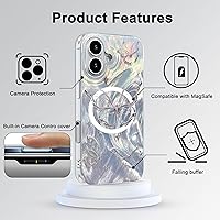 Vista 465 de I-MGAE-IN-AR - Funda diseñada para iPhone 12 y 12 Pro, diseño de mariposa plateada brillante, funda protectora de poliuretano termoplástico, suave