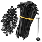 60 Pcs Nylon Universal Cable Tie Buckle - New Multifunctional Nylon Zip Ties Double Sided Buckle & Button Design Plastic Cable Ties Tool Fasteners Car Body UV Resistant Zipties for Car Daily Repair
