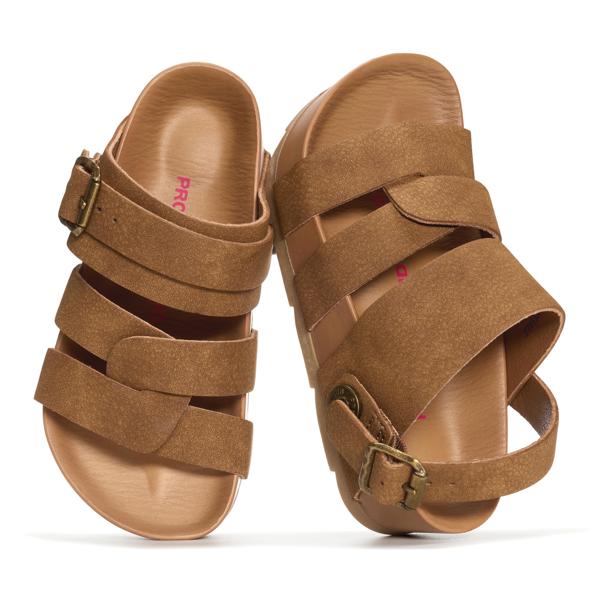 Project Cloud Kids Sandals for Girls - Girls Sandals with Adjustable Buckle Closure, Comfortable Plush & Soft Insole w/Wedge Design Non-Slip Outsole — view 8