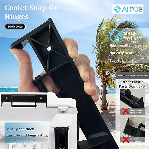 Miniatura 3 de Bisagras a presión para enfriador Ig-loo Trailmate Journey de 70 cuartos de galón, para reemplazo de bisagras más frías. Accesorios Trailmate