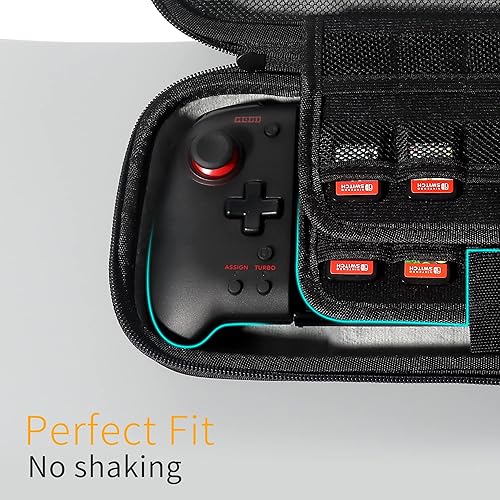 Miniatura 4 de Hori Split Pad Pro - ZBRO - Funda rígida para Nintendo Switch Split Pad Pro Controller - Compatible con 20 ranuras de juego, protección de botón,