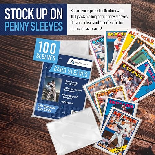Miniatura 3 de Fundas de centavo prémium para tarjetas de intercambio, fundas suaves para tarjetas de béisbol, funda de plástico ultra transparente para tarjetas