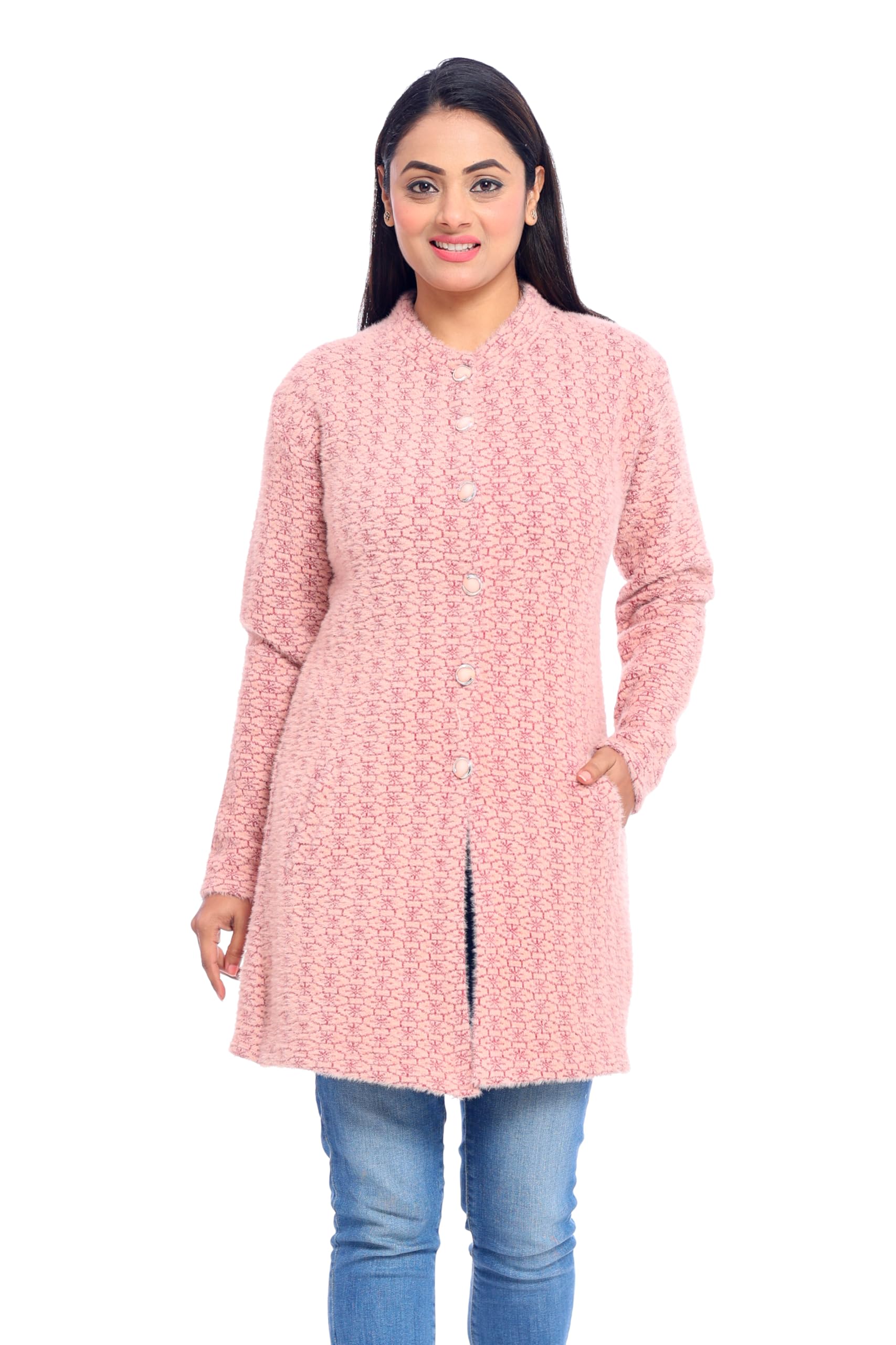 dutchdream Women’s Long Woolen Winter Sweater Coat – Front Buttoned Stylish Warm Cardigan with Pockets-picture-33