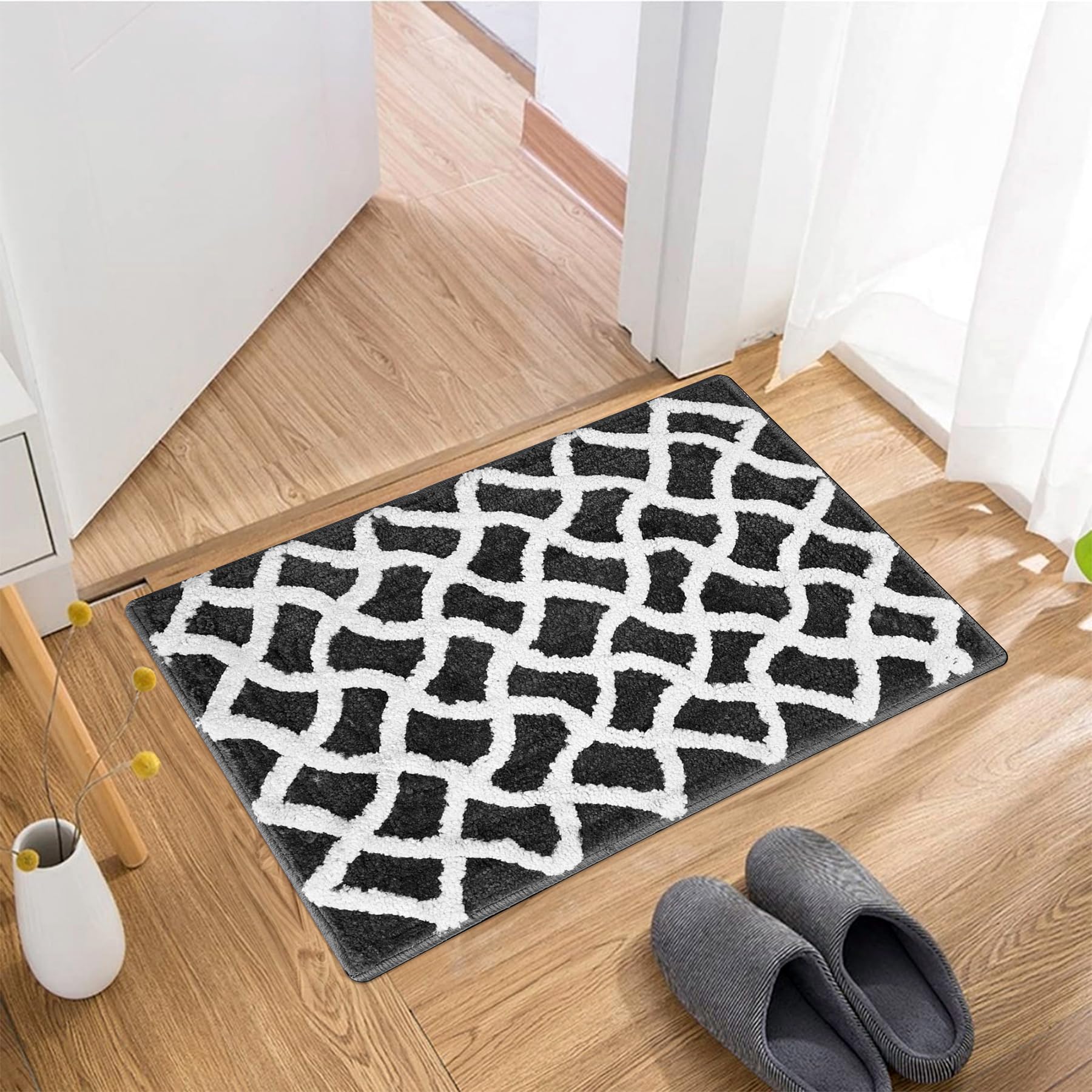 6 Pack Cotton Door Mats - Durable & Water Resistant -16