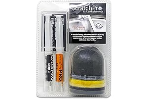 Repair unsightly scratches from stainless steel