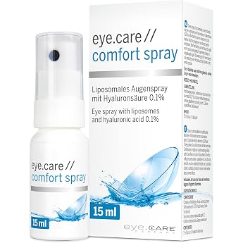 Hyaluronic Eye Spray Unpreserved (15 ml) with Liposomes Against Dry Eyes Especially for Contact Lens Wearers - The Alternativ