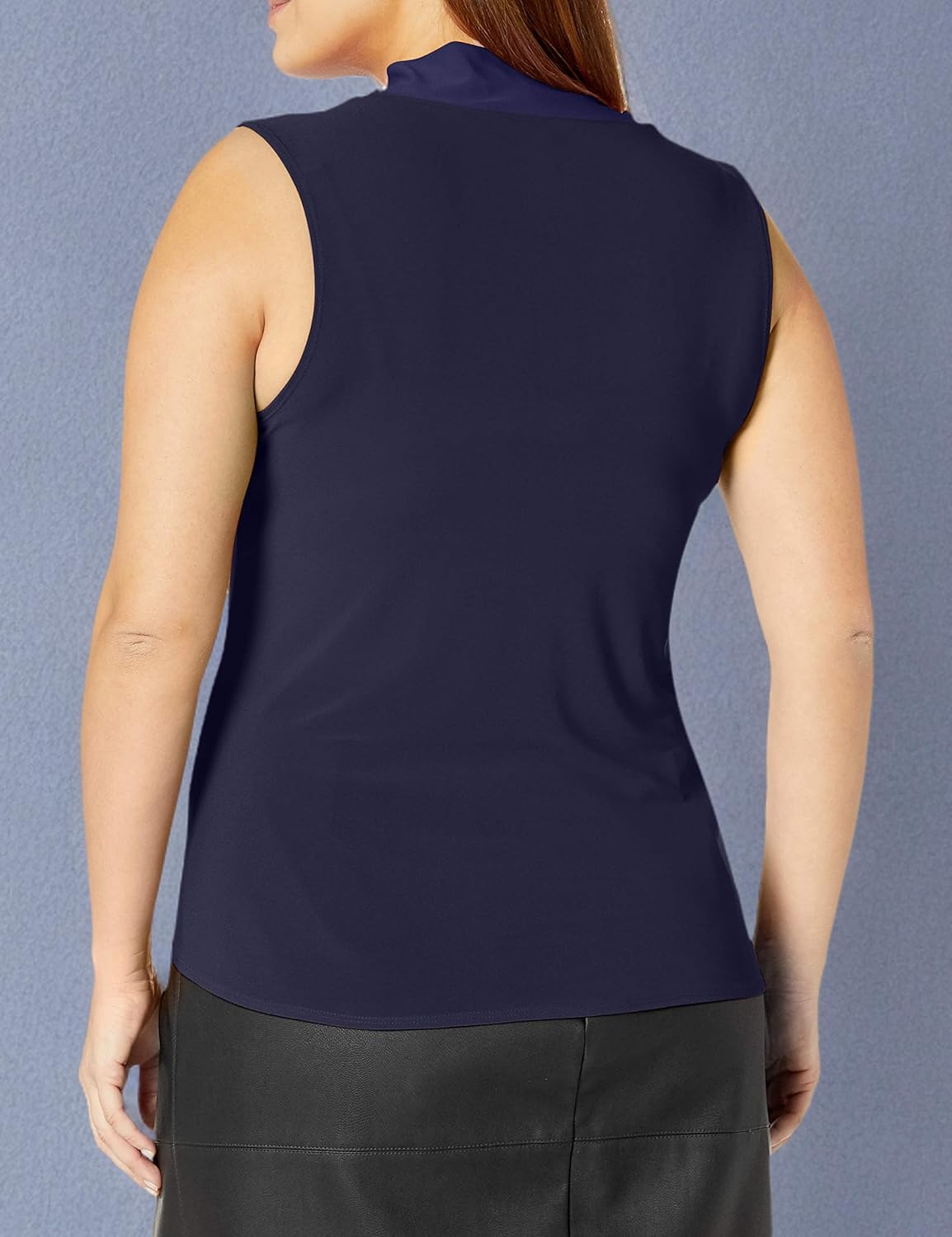 Star Vixen Women's Plus-Size Sleevelesstieneck Blouse - Image 3