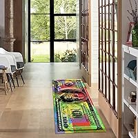 Vista 34 de GUBIYU Money Rug - Alfombra negra de 100 dólares con respaldo antideslizante, 23.6 x 35.4 pulgadas