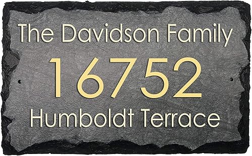 Sassy Squirrel Placa de pizarra bellamente hecha a mano y personalizable (16 x 10 pulgadas o 12 x 8 pulgadas). Mejora el atractivo exterior de tu