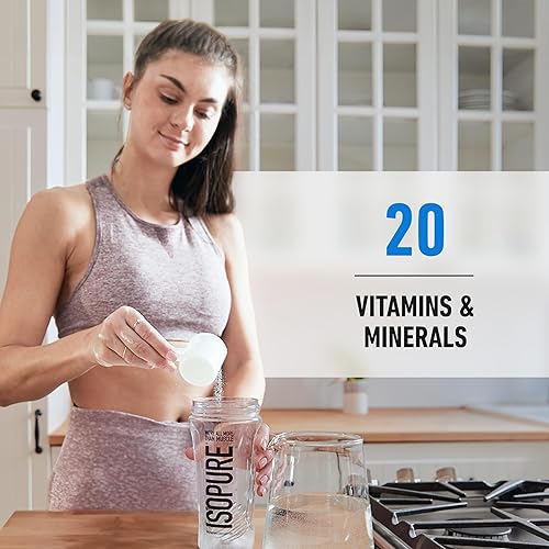 Miniatura 7 de Isopure Cero carburador vitamina C y zinc para el apoyo inmunológico proteína 25G polvo de proteína amigable con keto aislamiento de proteína 100 de
