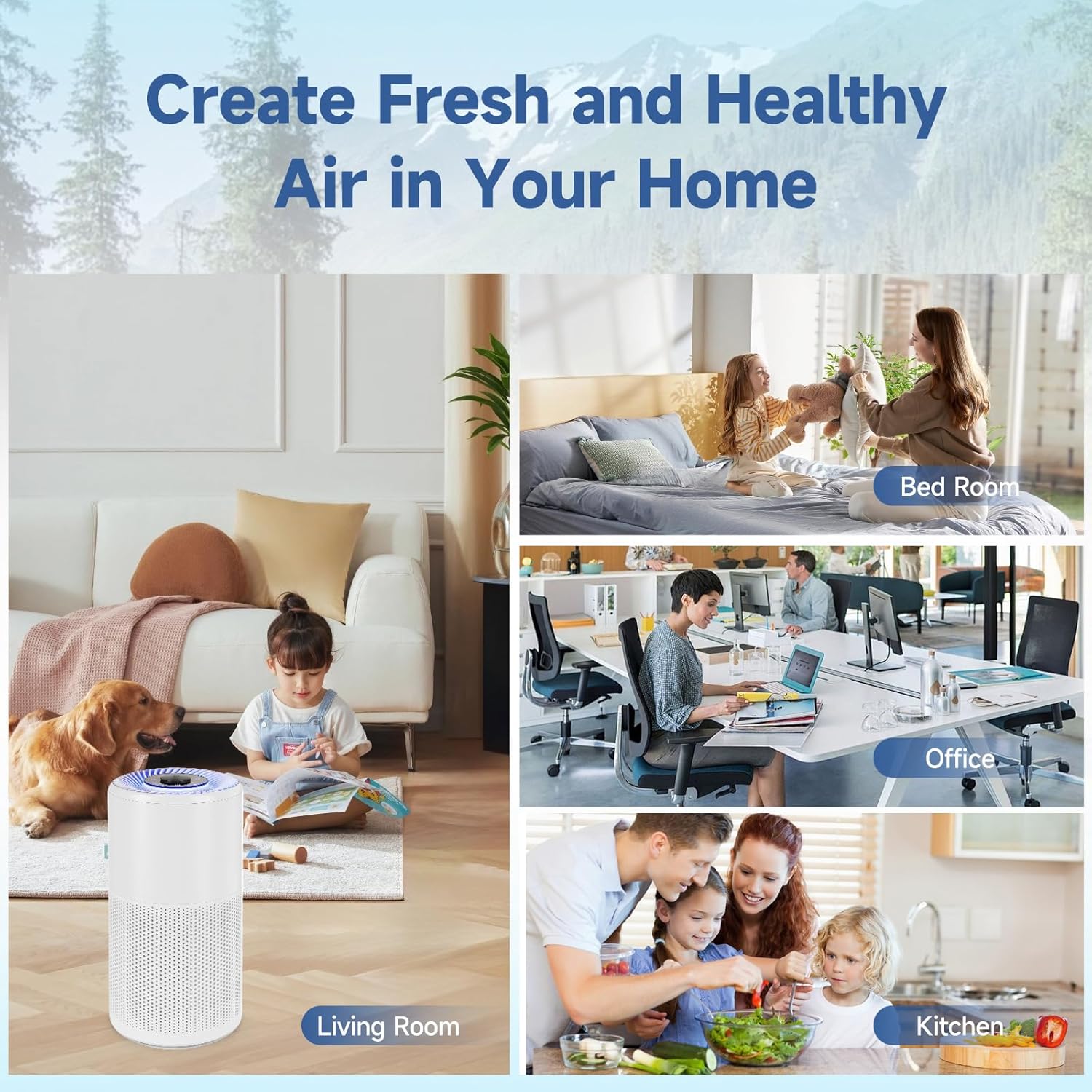 True HEPA Replacement Filter Compatible with SLEVOO BS-20 Air Purifier, 2 Pack - Image 7