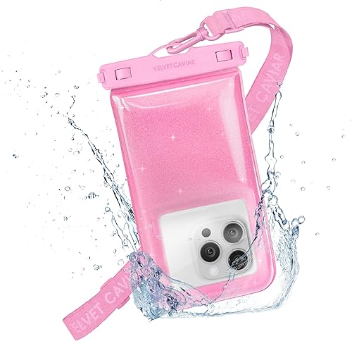 Miniatura 8 de VELVET CAVIAR Funda impermeable para teléfono con cordón, funda flotante IP68 para iPhone y todos los teléfonos, bolsa seca para esnórquel, playa,