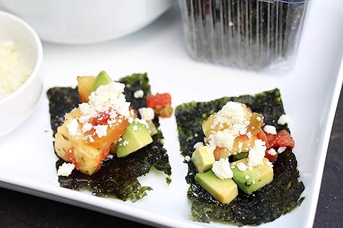 Miniatura 7 de gimMe Snacks  Algas marinas tostadas orgánicas  Sal marina  (0.18 oz) - (paquete de 4)  Sin OMG y sin gluten