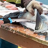 Vista 7 de Mossy Oak Cuchillo de pesca y cebo, filete de pescado de 4 pulgadas con funda protectora, hoja de acero inoxidable 5Cr15MoV afilada, mango