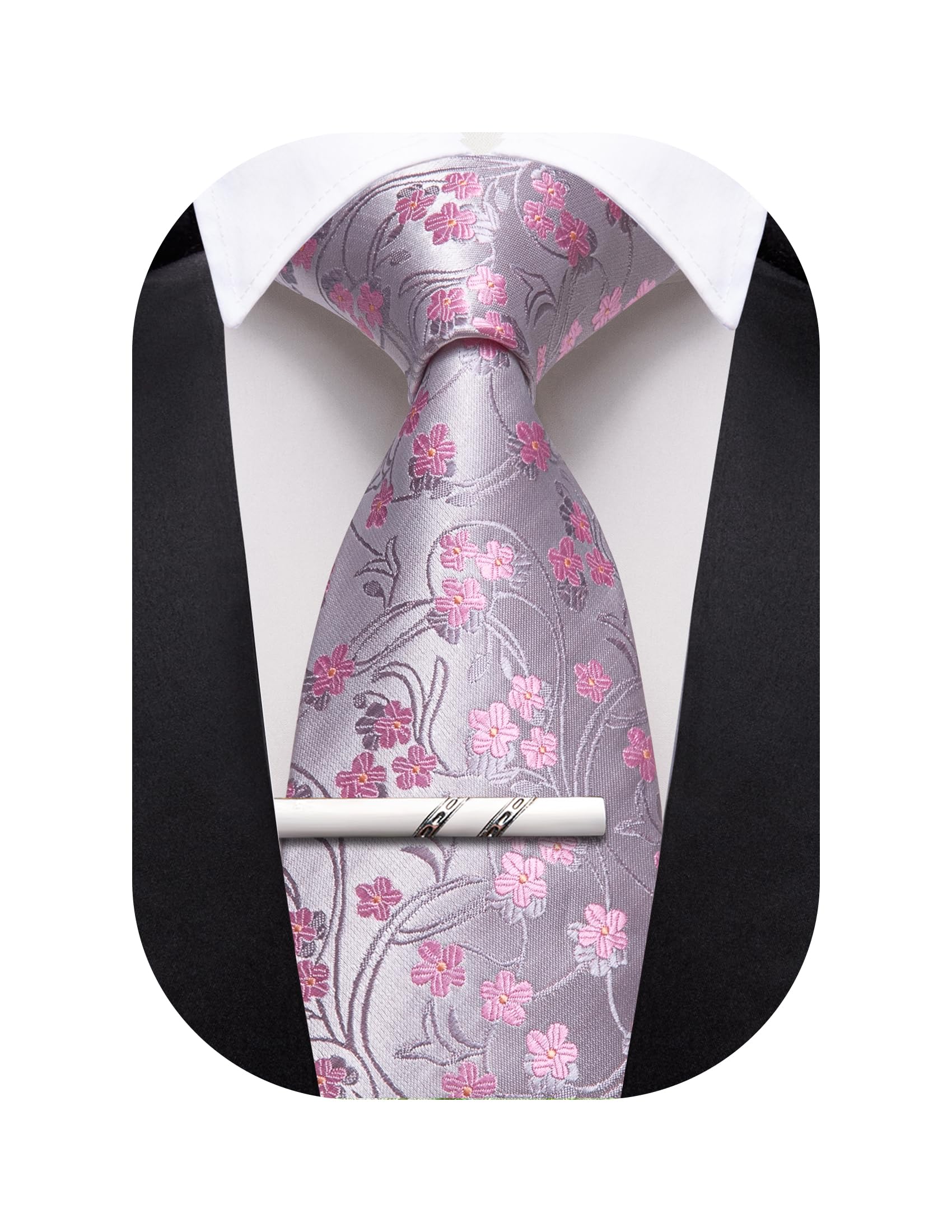 Cravate pochette boutons manchette ensemble cadeau gentleman - 8