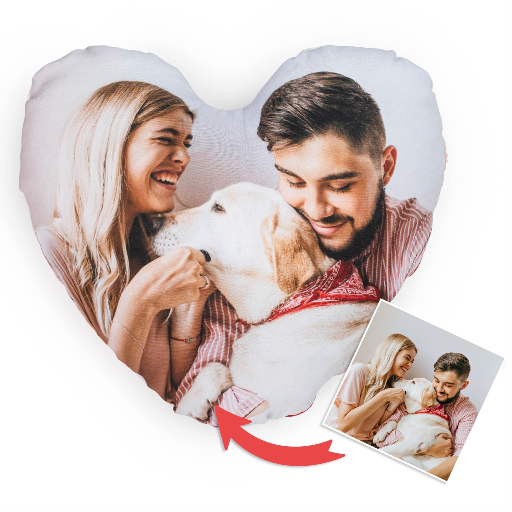Cuscino Personalizzato Wanapix Con Foto E Scritta - 45x45 Cm, Federa Rimovibile Lavabile In Lavatrice, Imbottitura Inclusa, Tessuto Morbidissimo