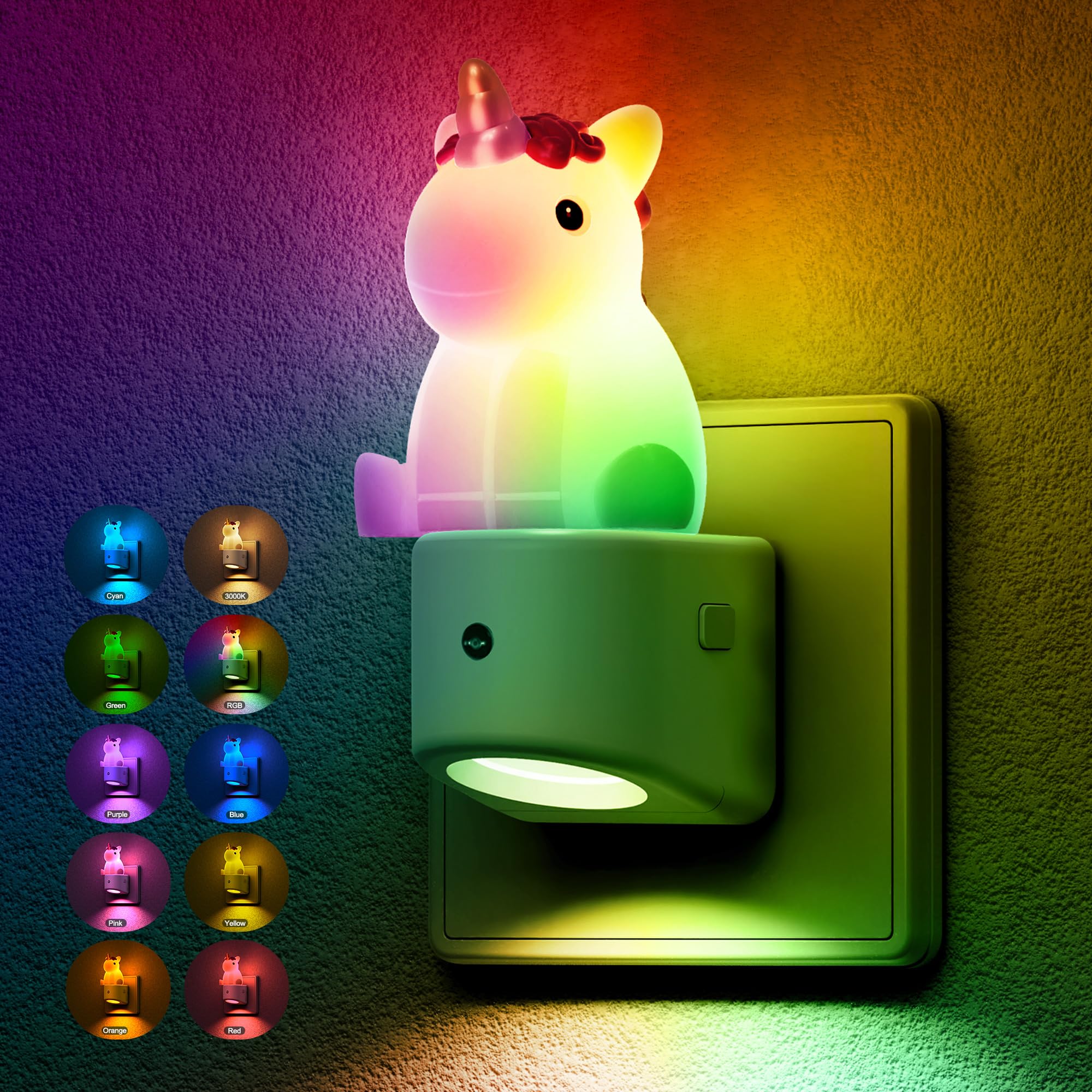 JandCase LED Nachtlicht Kinder Steckdose