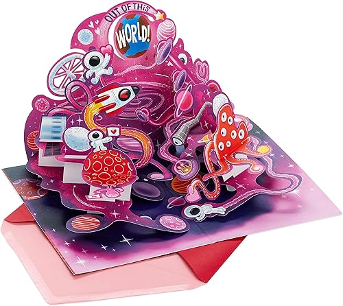 Hallmark Pop Up Tarjeta de San Valentín (fuera de este mundo) (5VFE2247)
