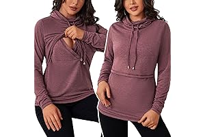 The Ultimate Comfort: Womens Nursing Tops Breastfeeding Sweatshirts for Effortless Nursing