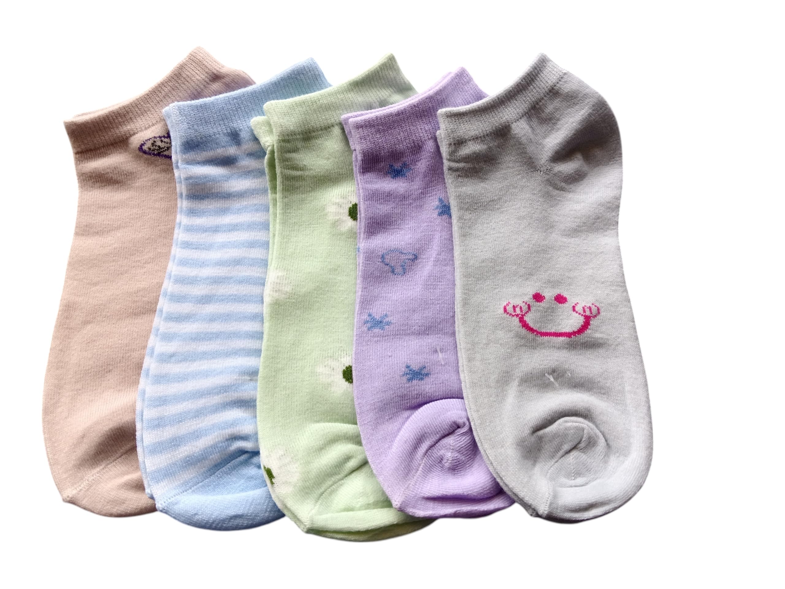 Fancy Ankle Socks for Women – Casual & Sports Use, Odour Resistant, Multi-Design Pack