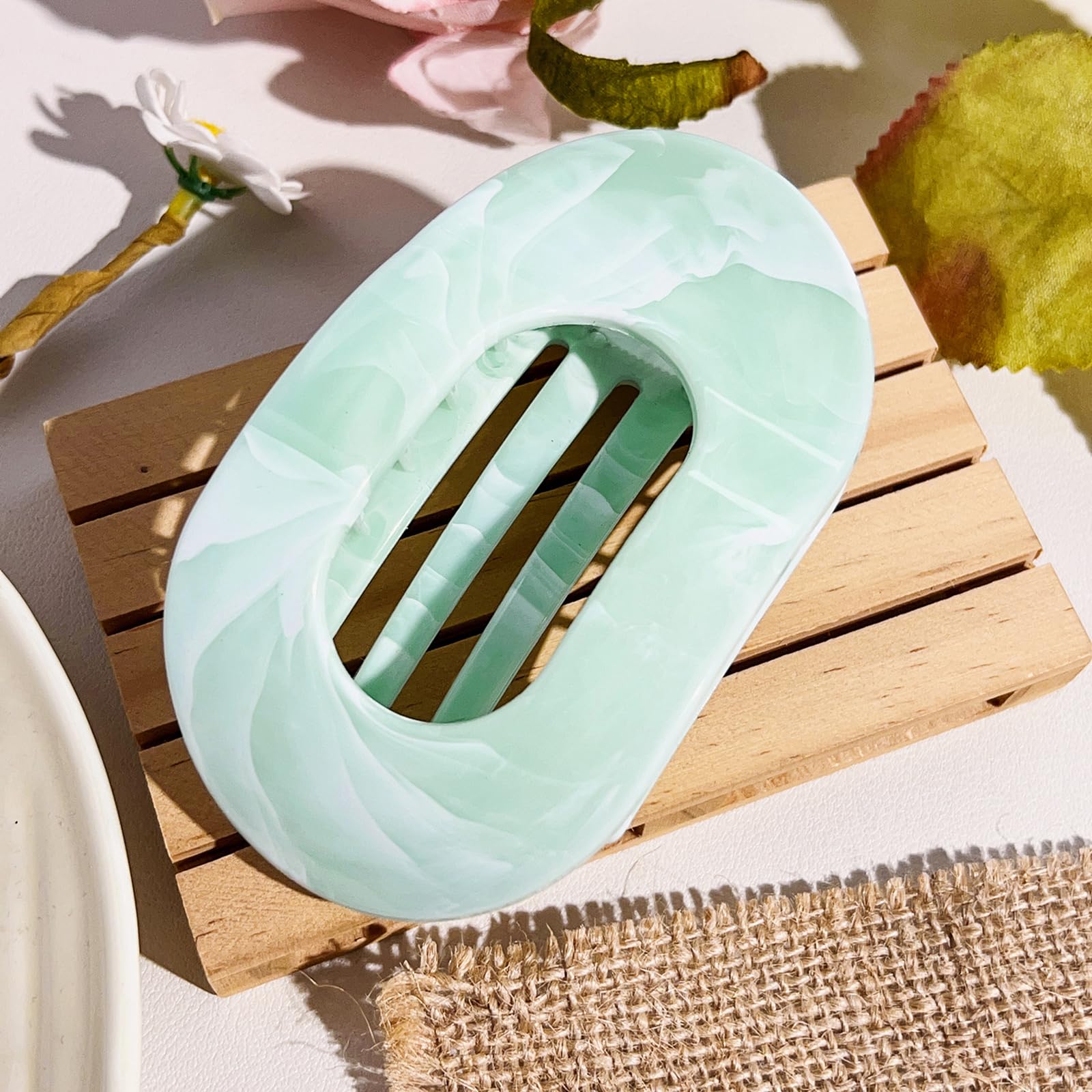 Kaizuca 4 Pcs Hair Claw Clips, Flat Hair Clips for Women Non-Slip Hair Clamps, Hair Styling Accessories for Everyday Use(B) - Image 3