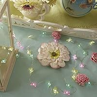 Vista 6 de Cadena de luces de mariposa para jardín, 10 pies y 40 luces LED, alambre de cobre con control remoto y temporizador para patio, terraza, cumpleaños