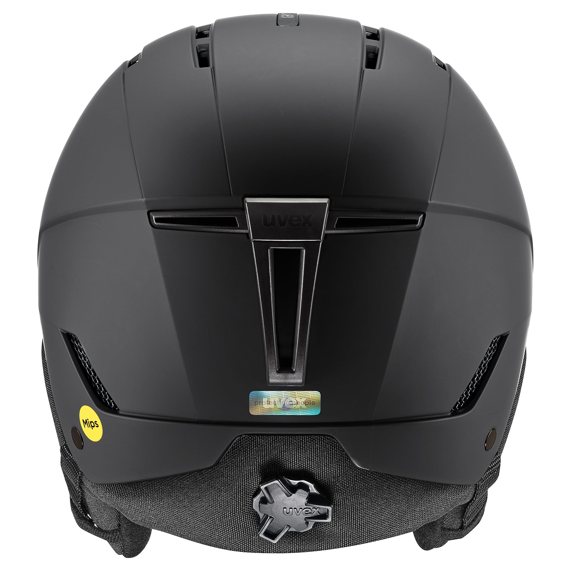 uvex glance MIPS - casco da sci robusto per adulti - regolazione individuale delle dimensioni - aerazione ottimizzata - black matt - 54-58 cm