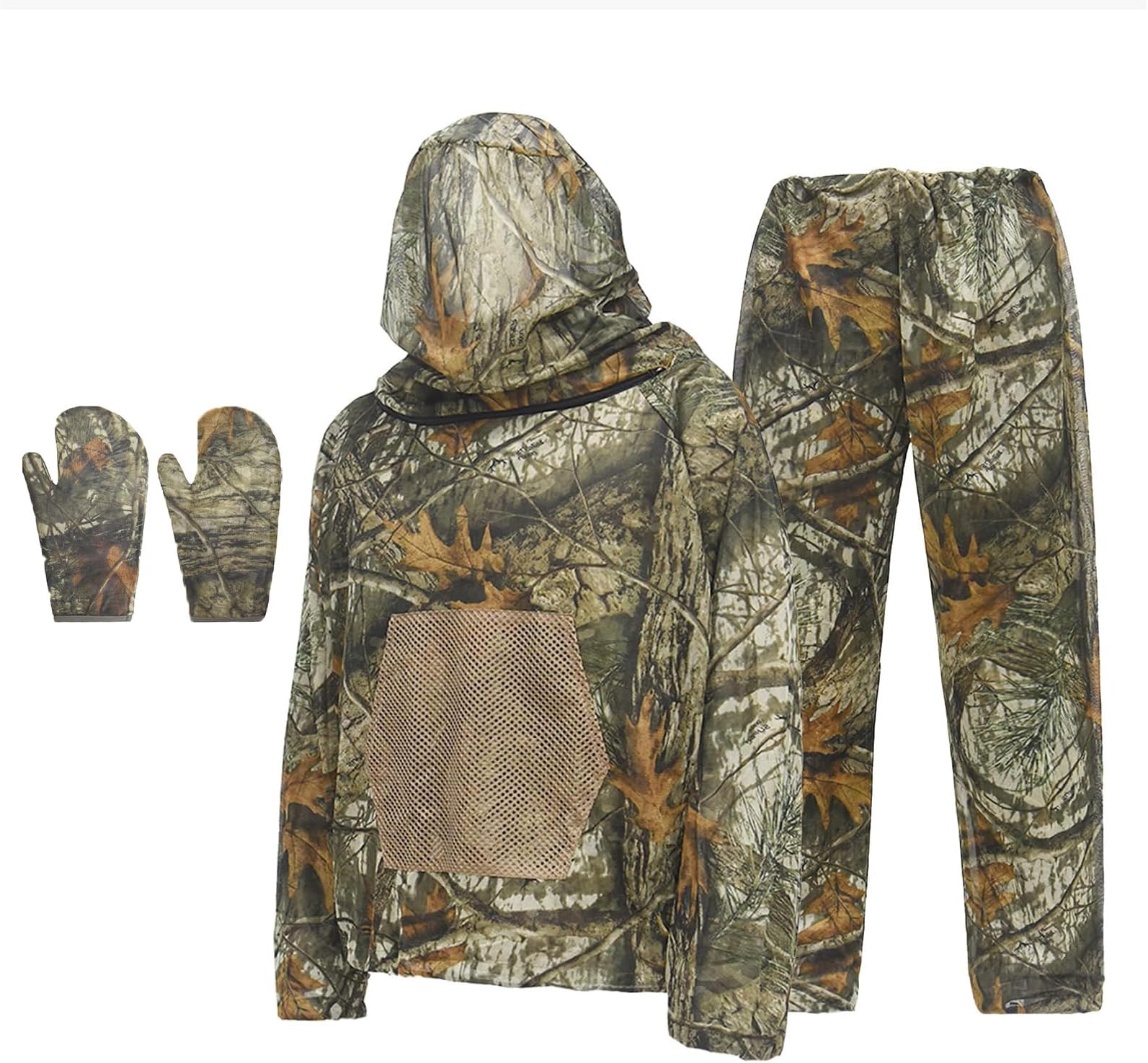 LOOGU Mosquito Suits, Net Bug Pants & Jacket Hood Sets - Ultra-fine Mesh - With Fishing, Hiking, Camping and Gardening