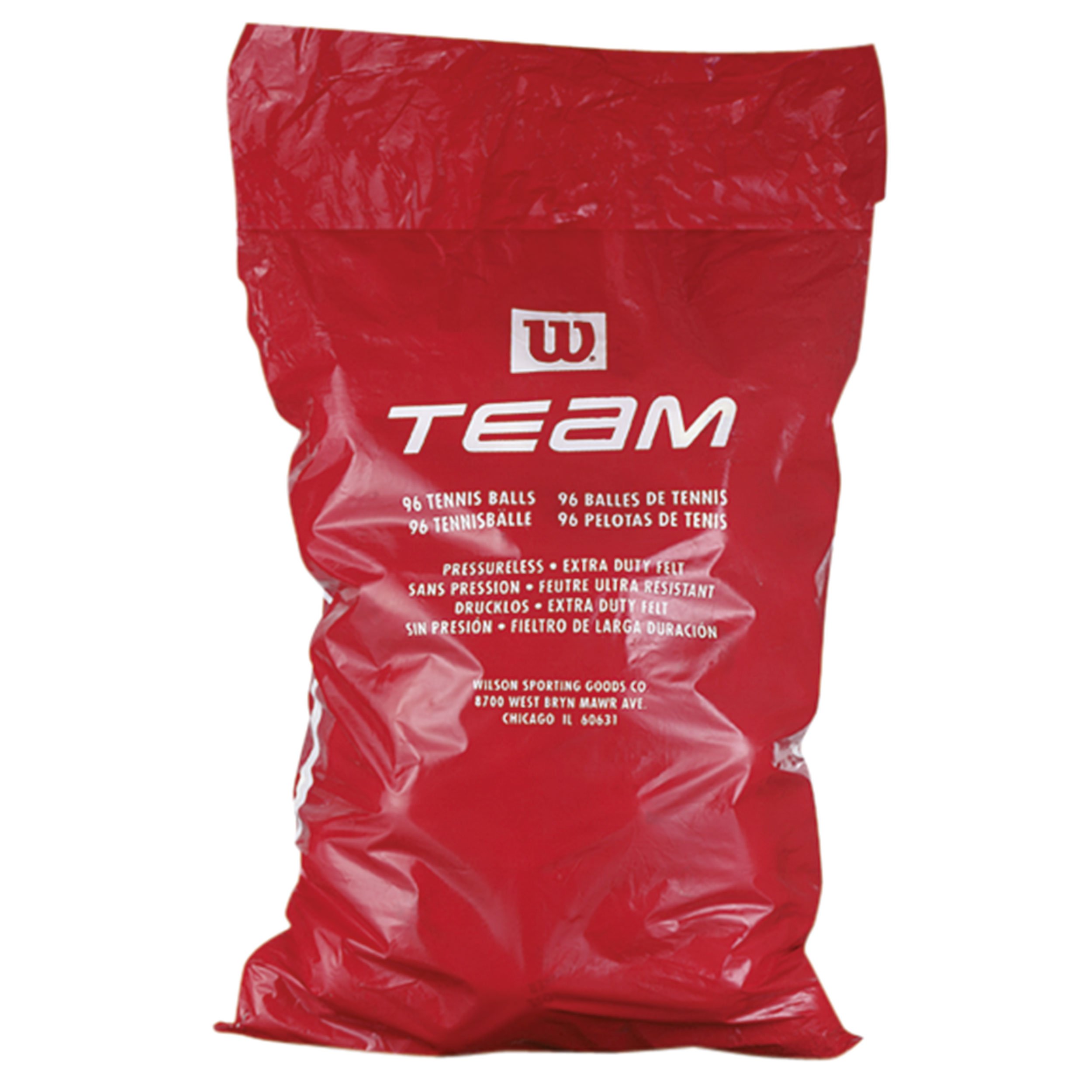 Wilson Team Trainer Tennis Balls, Bucket with 72 or 96 Balls