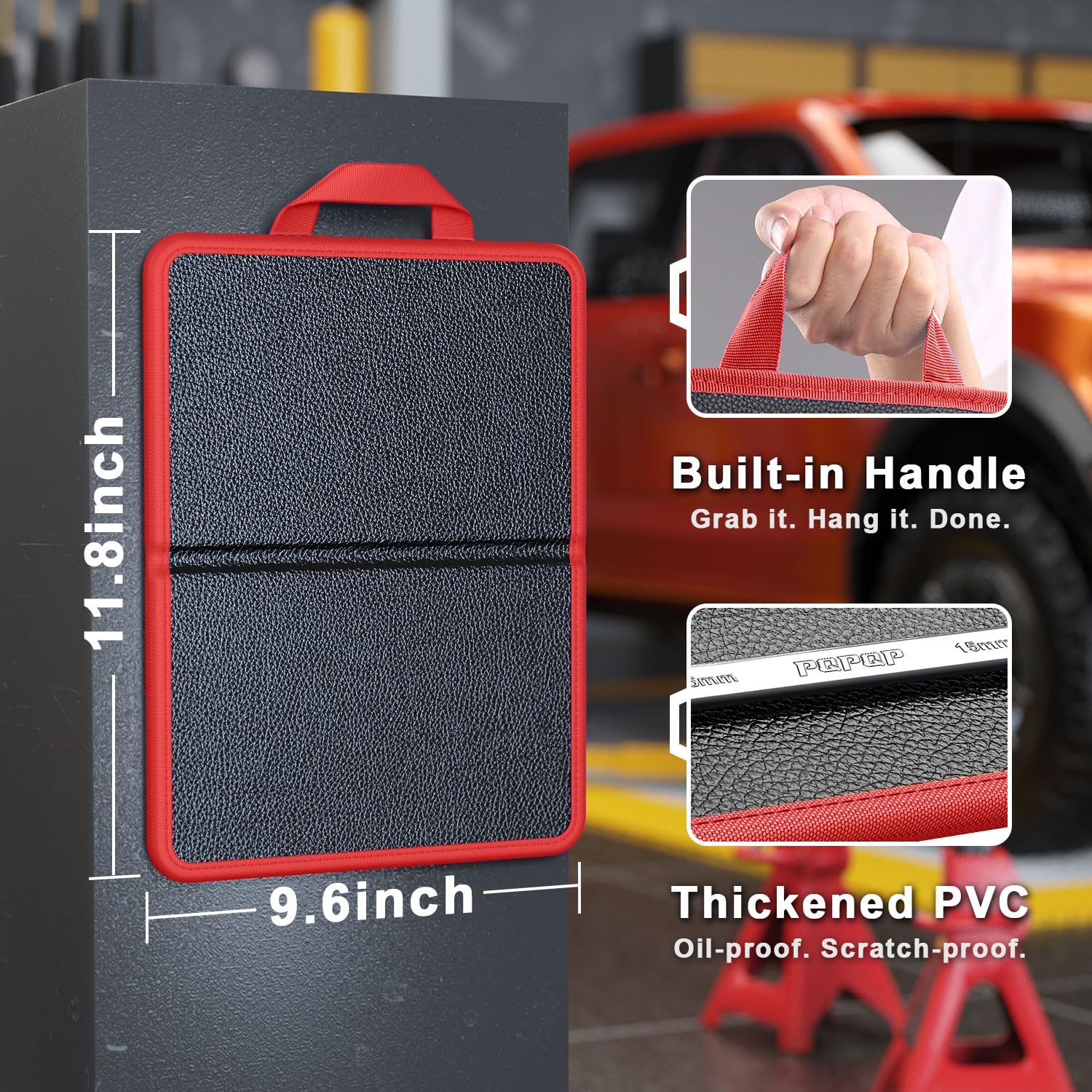 Magnetic Tool Mat for Mechanics, Foldable Magnet Pad with Handle — Amazon image 7