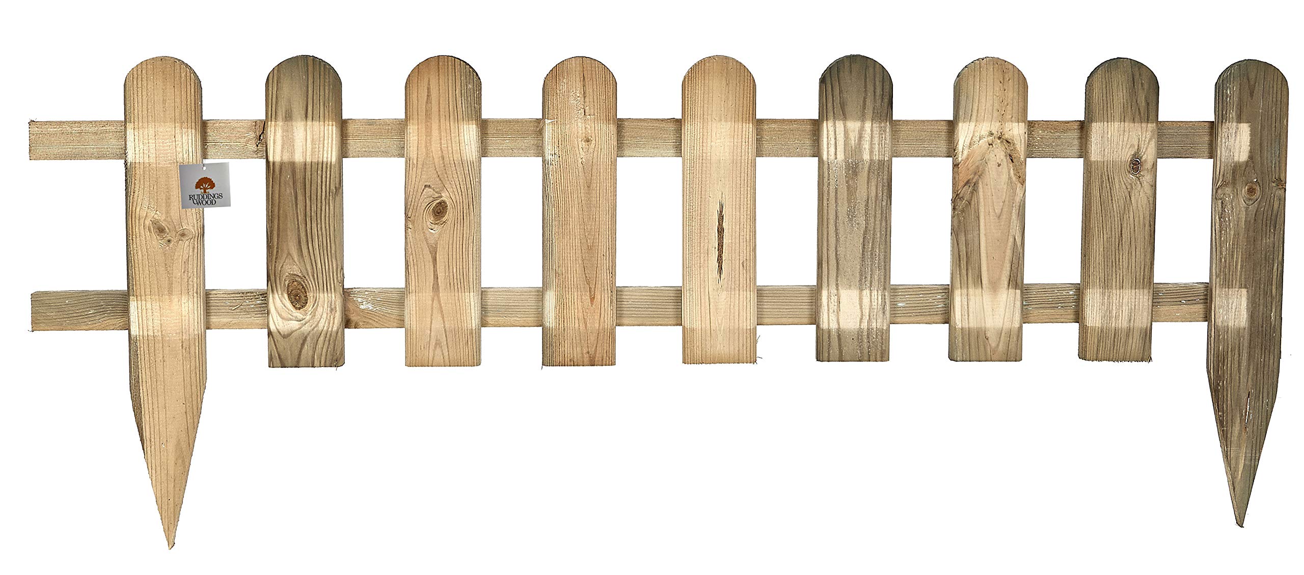 Ruddings Wood Brown Wooden Picket Fencing - Fence