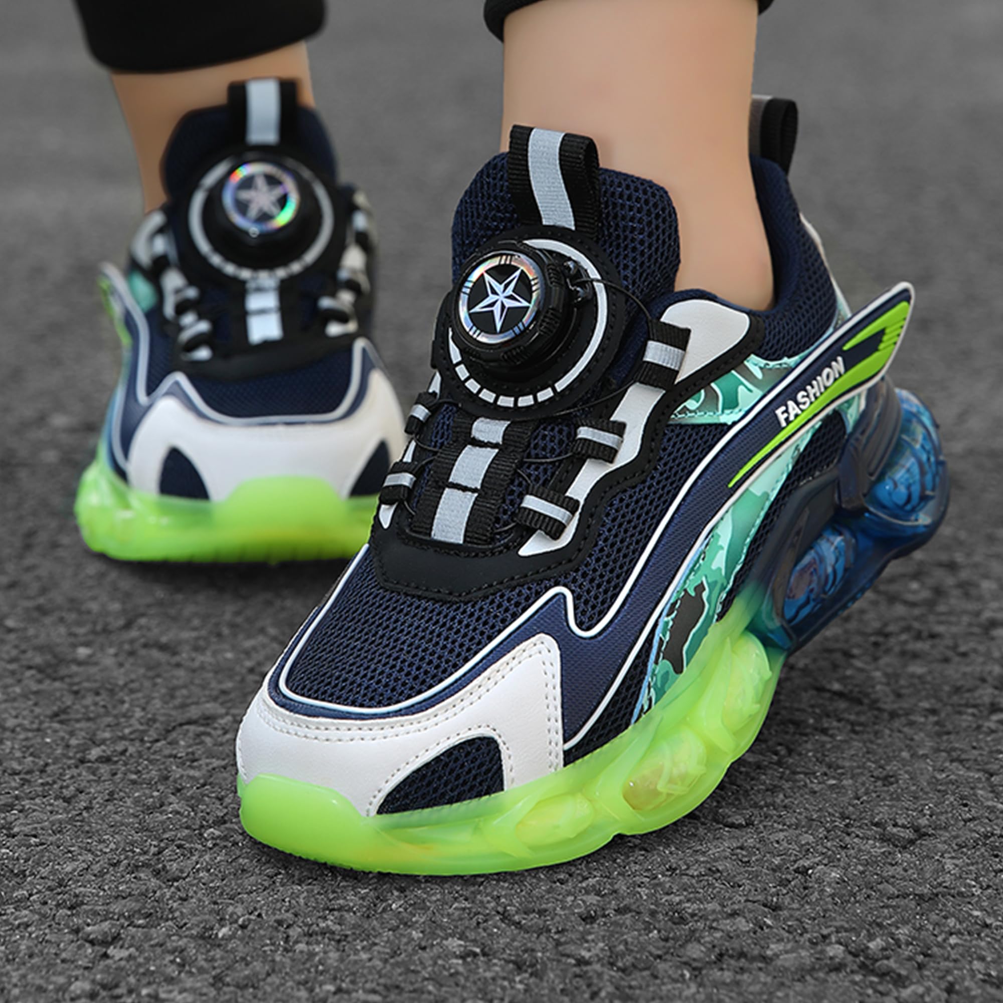 ITSOGOO Zapatillas de Deporte para Niños Zapatillas Niñas Zapatillas para Correr Running Atletismo Zapatillas Zapatos Deportivas Zapatillas de Gimnasia Tenis Trotar Runners Trainers Tamaño 28-37 EU
