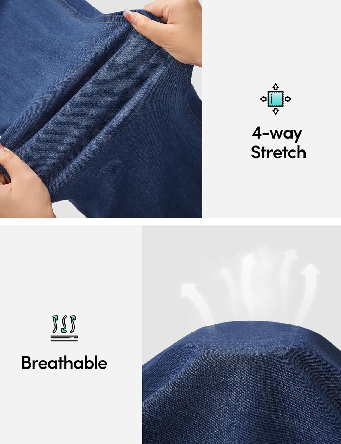 IUGA Stretchy Jeans for Women High Waist Jeggings Tummy Control Skinny Jeans Pull on Leggings with Pockets Trendy Casual