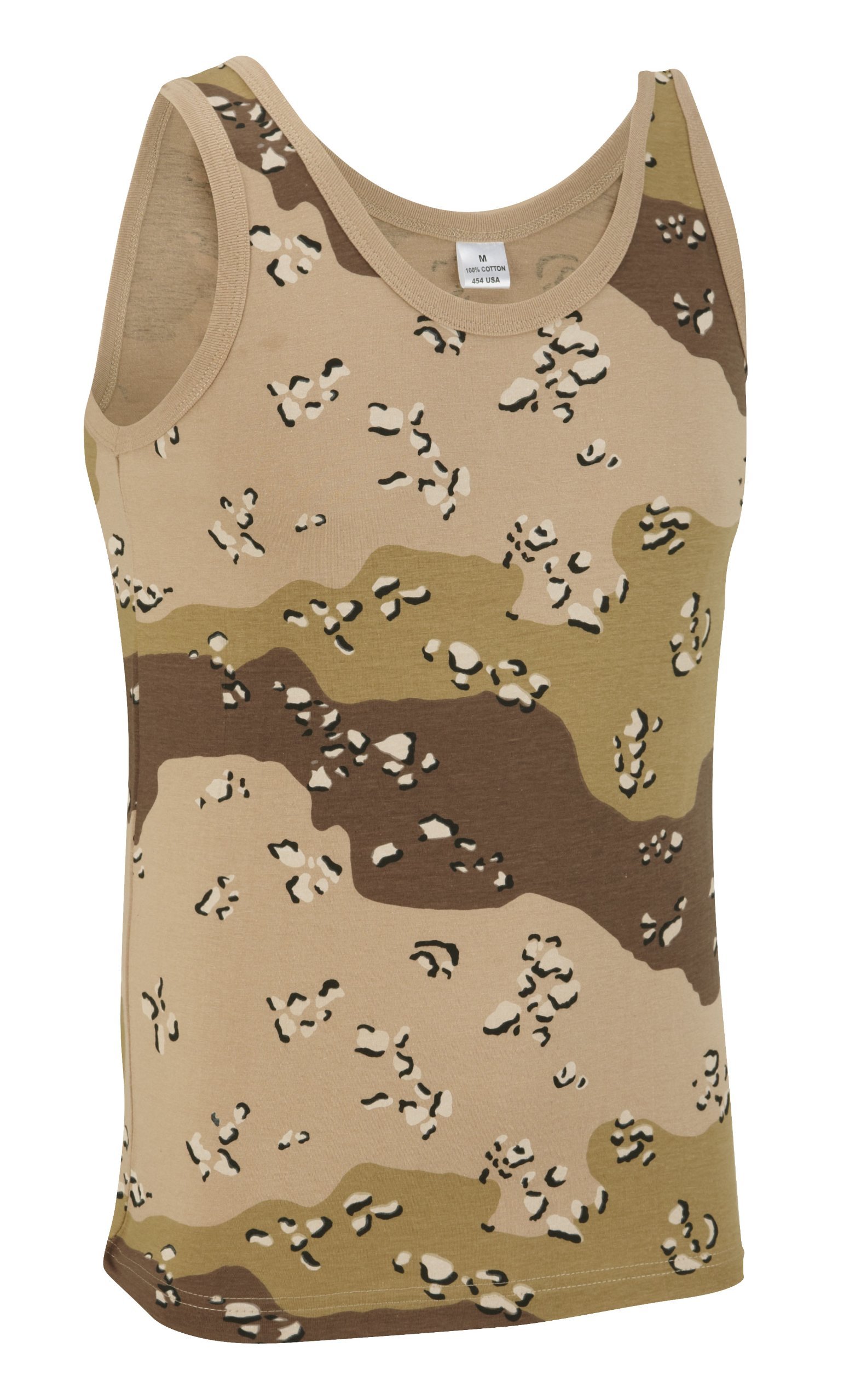 Army Men's Camouflage Military Vest Top - Us Desert/Chocolate Chip (L)