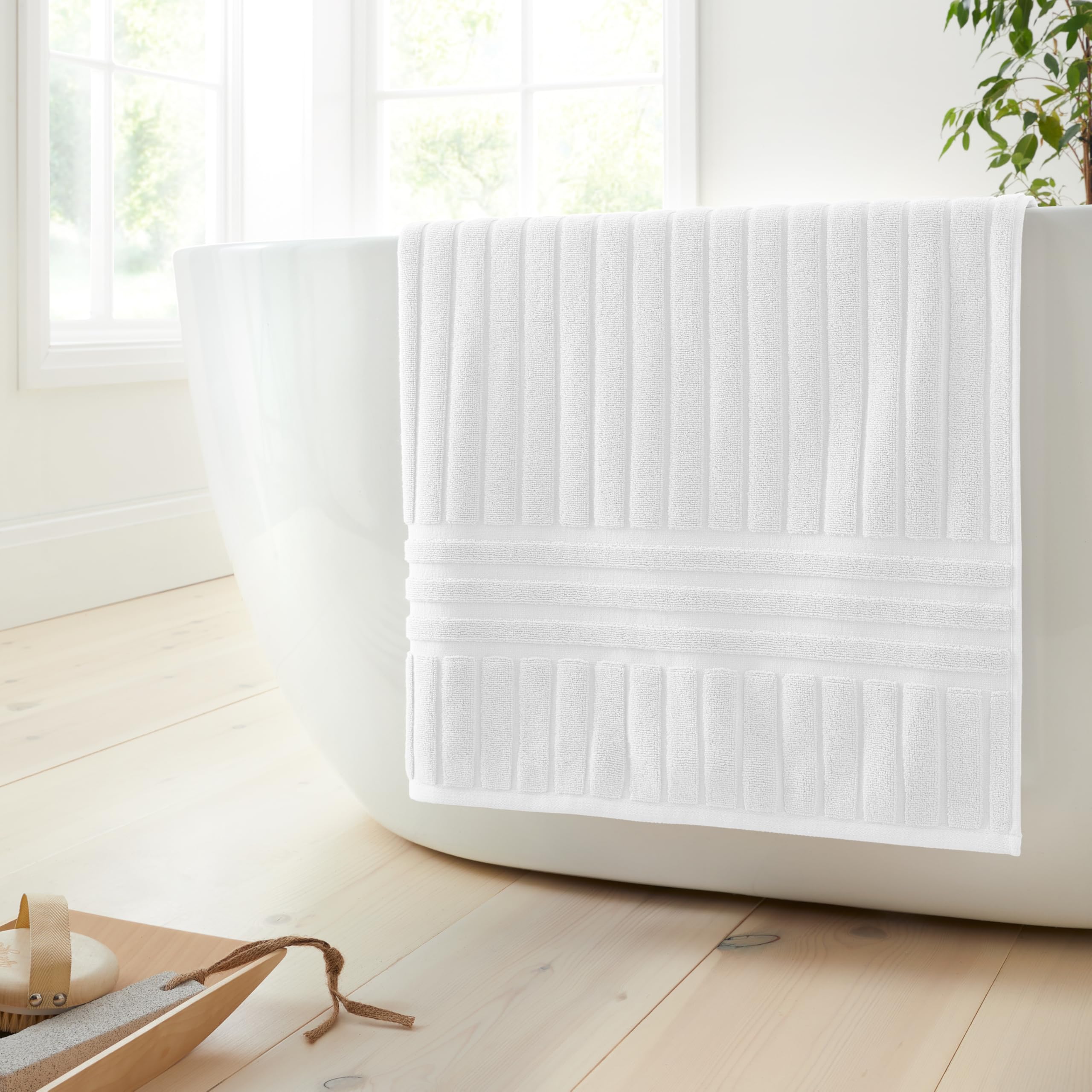 Bianca  White Hotel Towel 600Gsm in Size Bath Sheet, Sports Direct